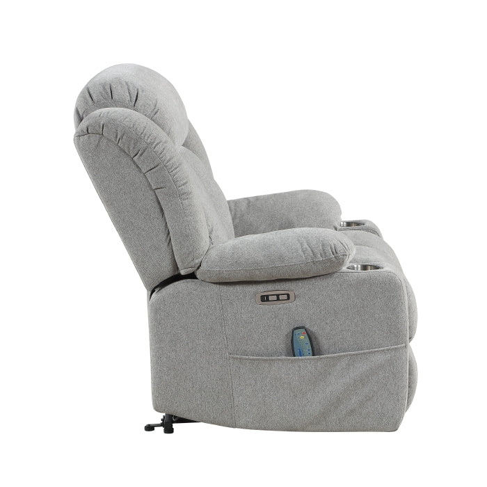 9001GY-1LTM Power Lift Chair with Massage, Heat and Charging Port - 9001GY-1LTM