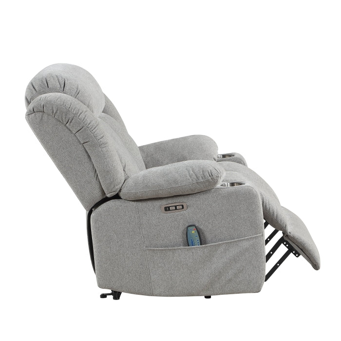 9001GY-1LTM Power Lift Chair with Massage, Heat and Charging Port - 9001GY-1LTM