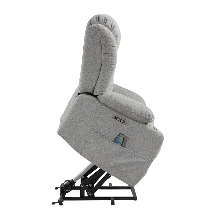 9001GY-1LTM Power Lift Chair with Massage, Heat and Charging Port - 9001GY-1LTM