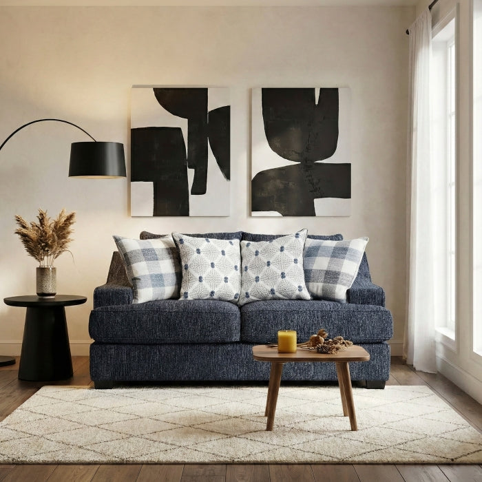 9008BUE-2 Love Seat - 9008BUE-2