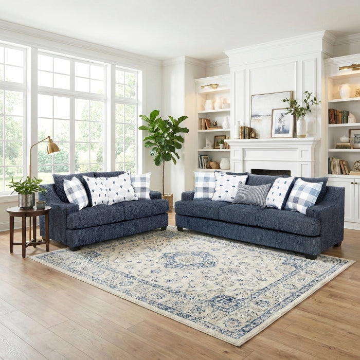 9008BUE-3 Sofa - 9008BUE-3