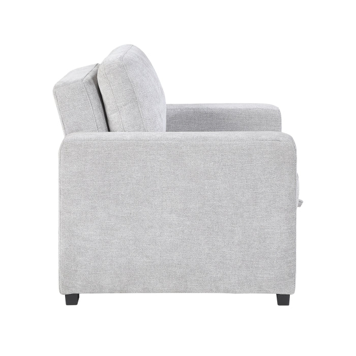 9027GRY-1CL Convertible Chair with Pull-out Bed - 9027GRY-1CL
