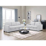 9027GRY-2CL Convertible Love Seat with Pull-out Bed - 9027GRY-2CL