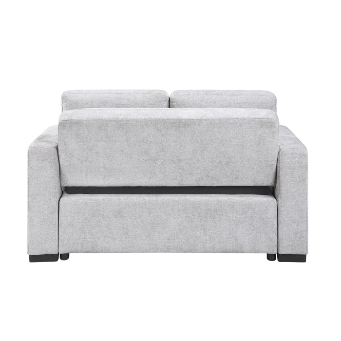 9027GRY-2CL Convertible Love Seat with Pull-out Bed - 9027GRY-2CL