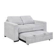 9027GRY-2CL Convertible Love Seat with Pull-out Bed - 9027GRY-2CL