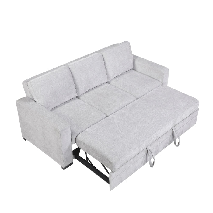 9027GRY-3CL Convertible Sofa with Pull-out Bed - 9027GRY-3CL