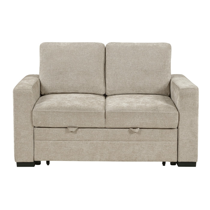 9027TPE-2CL Convertible Love Seat with Pull-out Bed - 9027TPE-2CL
