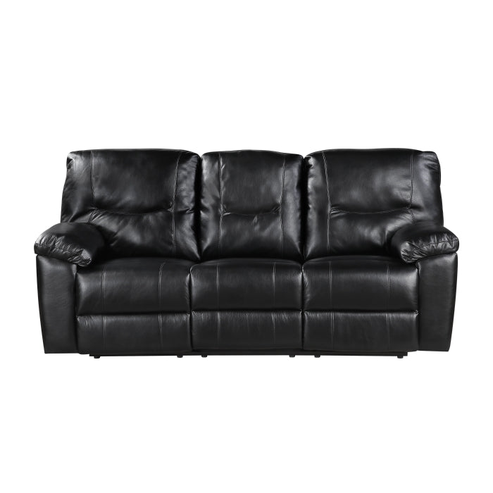9037BLK*2 2pc Set: Sofa, Love - 9037BLK*2