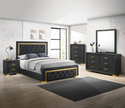 Crown Mark Furniture Pepe King Upholstered Bed image