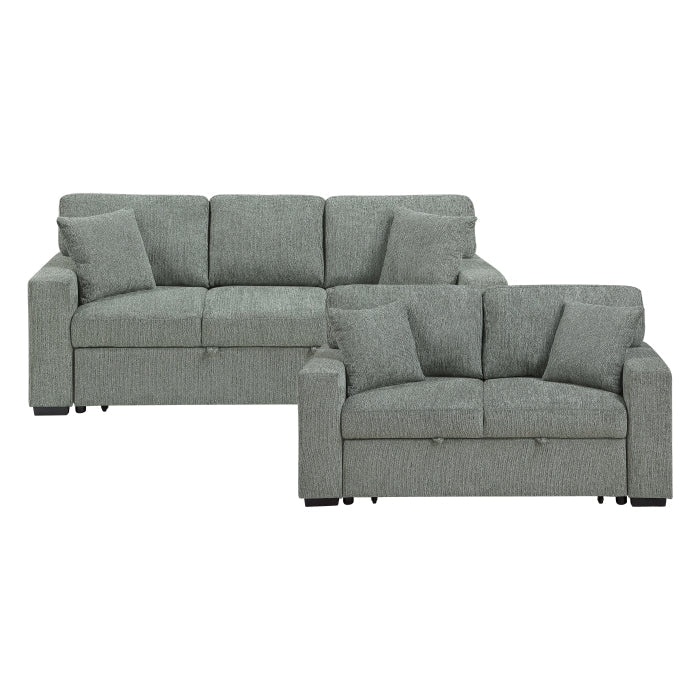 9050GRN*2SL 2pc Set: Sofa, Love - 9050GRN*2SL