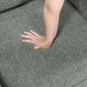 9050GRN-3SL Sofa with Pull-out Bed, Center Drop-down Cup Holders, Arms with Shelves and Charging Ports - 9050GRN-3SL
