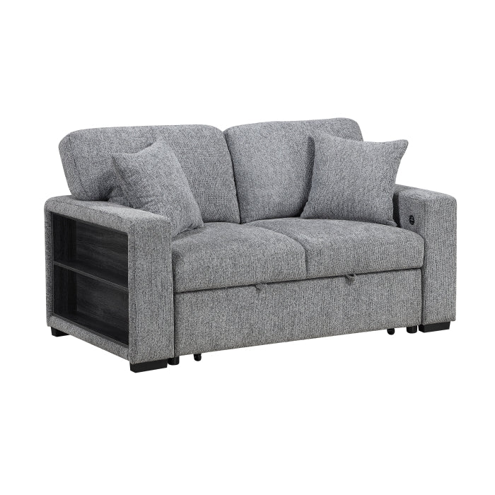 9050GRY*2SL 2pc Set: Sofa, Love - 9050GRY*2SL