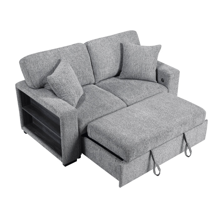 9050GRY*2SL 2pc Set: Sofa, Love - 9050GRY*2SL