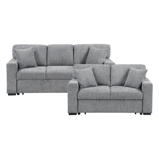 9050GRY*2SL 2pc Set: Sofa, Love - 9050GRY*2SL