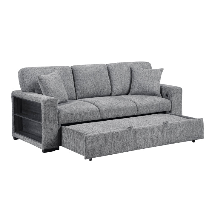 9050GRY*2SL 2pc Set: Sofa, Love - 9050GRY*2SL