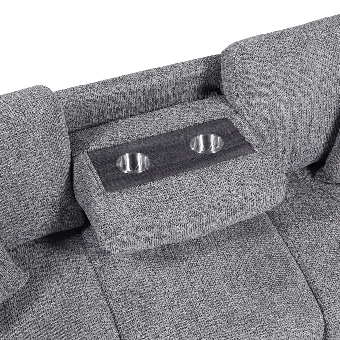 9050GRY*2SL 2pc Set: Sofa, Love - 9050GRY*2SL