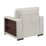 9050TPE-1SL Chair with Pull-out Ottoman, Arms with Shelves and Charging Ports - 9050TPE-1SL