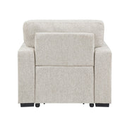 9050TPE-1SL Chair with Pull-out Ottoman, Arms with Shelves and Charging Ports - 9050TPE-1SL