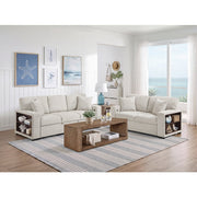 9050TPE-2SL Convertible Love Seat with Pull-out Bed, Arms with Shelves and Charging Ports - 9050TPE-2SL