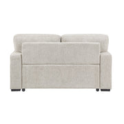 9050TPE-2SL Convertible Love Seat with Pull-out Bed, Arms with Shelves and Charging Ports - 9050TPE-2SL
