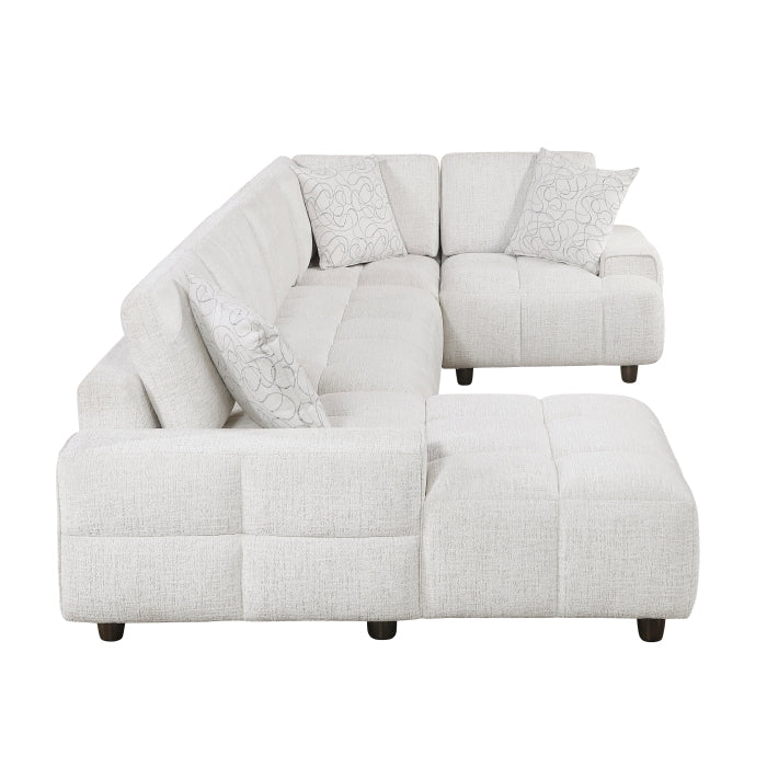 9067TPE*4LC1R 4-Piece Modular Sectional with Left Chaise - 9067TPE*4LC1R