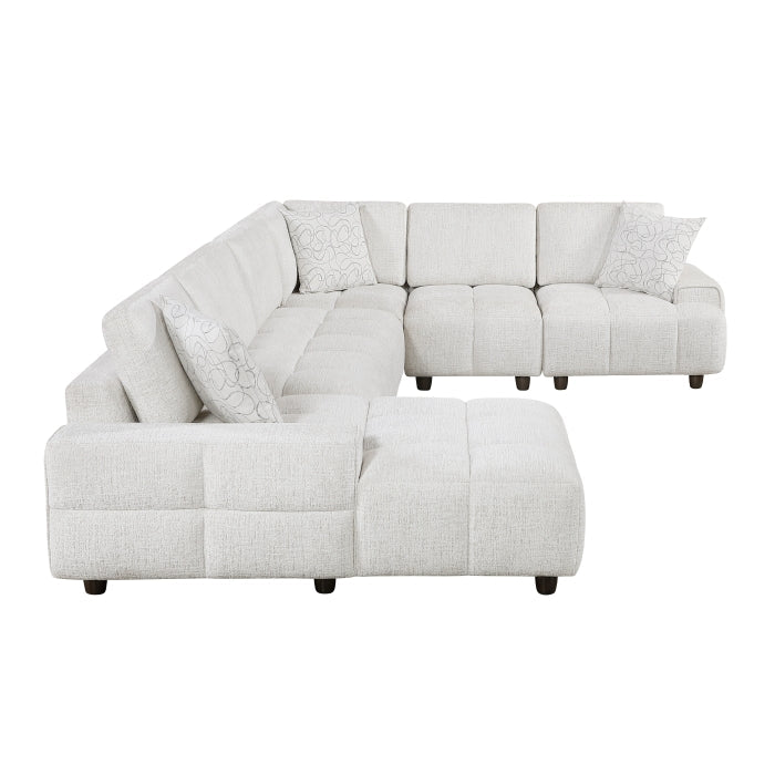 9067TPE*5LC1R 5-Piece Modular Sectional with Left Chaise - 9067TPE*5LC1R