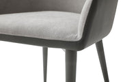 9087 Table Dark Grey With 1254 Chairs Set - DMV FurnitureDining Room Set
