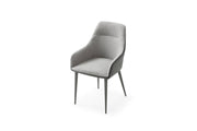 9087 Table Dark Grey With 1254 Chairs Set - DMV FurnitureDining Room Set