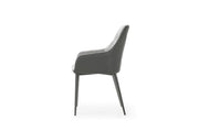 9087 Table Dark Grey With 1254 Chairs Set - DMV FurnitureDining Room Set