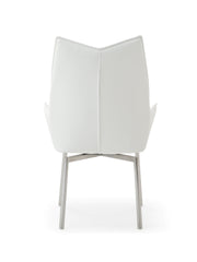9087 Table White With 1218 Swivel White Chair Set - DMV FurnitureDining Room Set