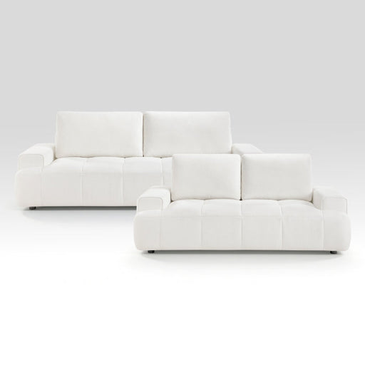 9126BEG*2 2pc Set: Sofa, Love - 9126BEG*2