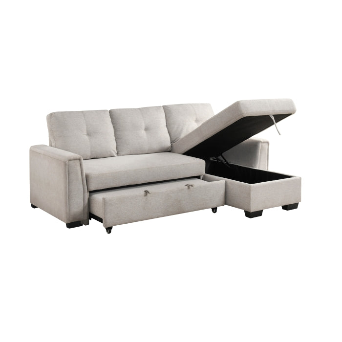 9145PWT*32AVC (3)2-Piece Sectional with Reversible Chaise and Pull-out Bed - 9145PWT*32AVC