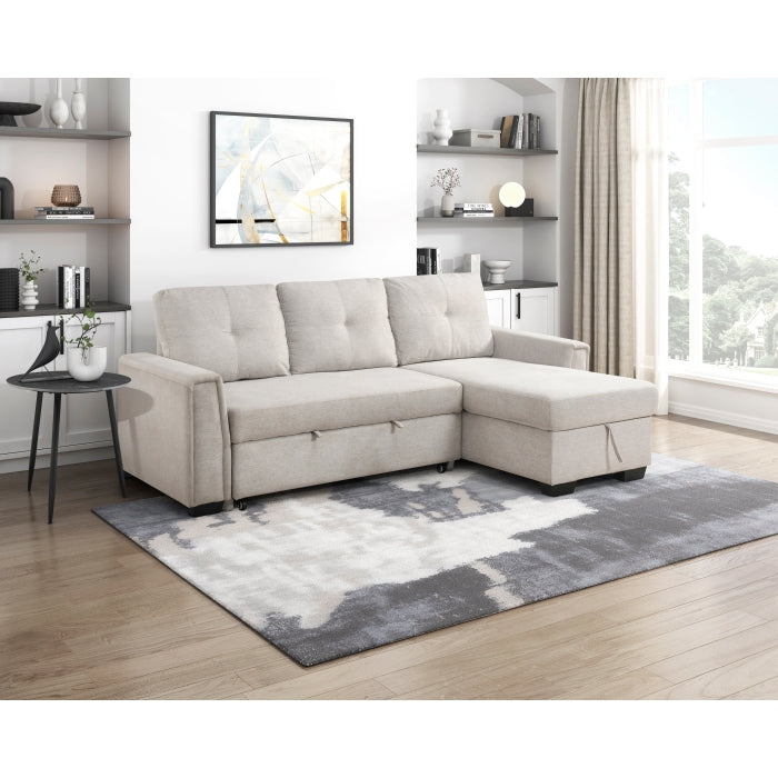 9145PWT*32AVC (3)2-Piece Sectional with Reversible Chaise and Pull-out Bed - 9145PWT*32AVC
