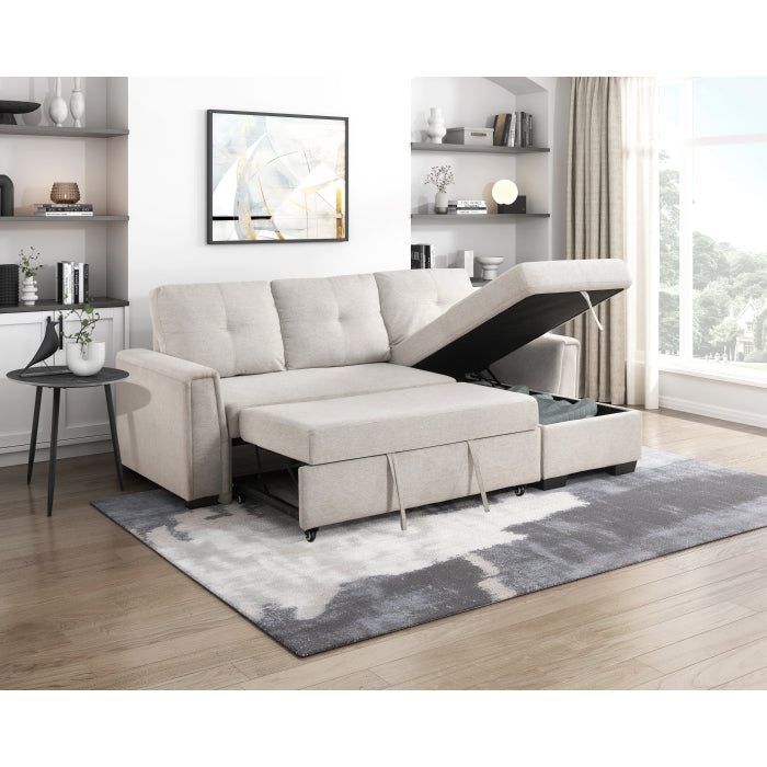 9145PWT*32AVC (3)2-Piece Sectional with Reversible Chaise and Pull-out Bed - 9145PWT*32AVC