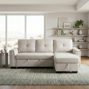 9145PWT*32AVC (3)2-Piece Sectional with Reversible Chaise and Pull-out Bed - 9145PWT*32AVC