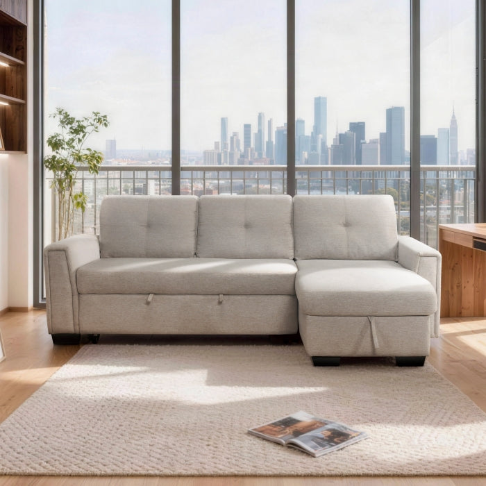 9145PWT*32AVC (3)2-Piece Sectional with Reversible Chaise and Pull-out Bed - 9145PWT*32AVC