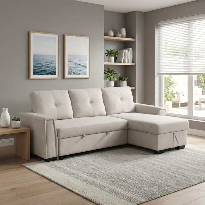 9145PWT*32AVC (3)2-Piece Sectional with Reversible Chaise and Pull-out Bed - 9145PWT*32AVC