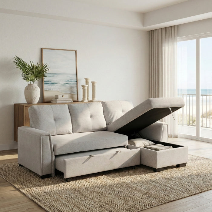 9145PWT*32AVC (3)2-Piece Sectional with Reversible Chaise and Pull-out Bed - 9145PWT*32AVC