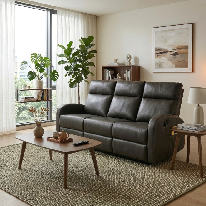 9147PUE-3 Double Reclining Sofa - 9147PUE-3