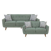 9149GRN*2L 2pc Set: 86'' Sofa, Love Seat - 9149GRN*2L