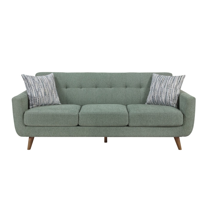 9149GRN*2L 2pc Set: 86'' Sofa, Love Seat - 9149GRN*2L