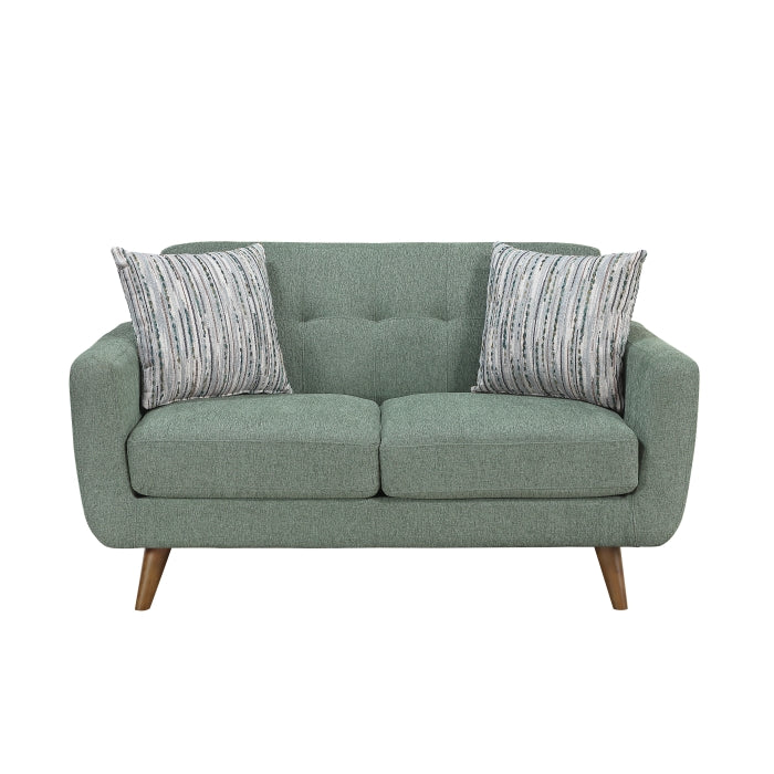 9149GRN*2S 2pc Set: 72'' Sofa, Love Seat - 9149GRN*2S