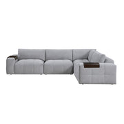 9155GY*41L1R (4)4-Piece Modular Sectional - 9155GY*41L1R
