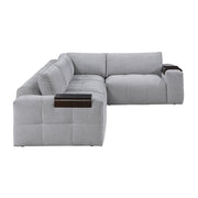 9155GY*41L1R (4)4-Piece Modular Sectional - 9155GY*41L1R