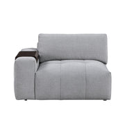 9155GY*41L1ROT (4)4-Piece Modular Sectional with Ottoman - 9155GY*41L1ROT