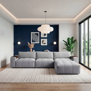 9155GY*41L1ROT (4)4-Piece Modular Sectional with Ottoman - 9155GY*41L1ROT