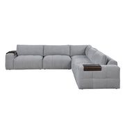 9155GY*51L1R (5)5-Piece Modular Sectional - 9155GY*51L1R