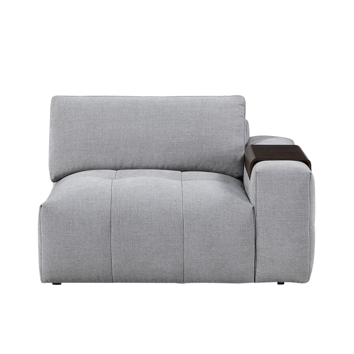 9155GY*51L1R (5)5-Piece Modular Sectional - 9155GY*51L1R