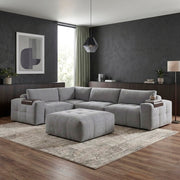 9155GY*51L1ROT (5)5-Piece Modular Sectional with Ottoman - 9155GY*51L1ROT