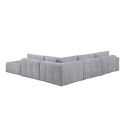 9155GY*51LOT (5)5-Piece Modular Sectional with Ottoman - 9155GY*51LOT